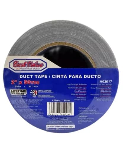 CINTA DUCT TAPE GRIS 2" X 45 mts
