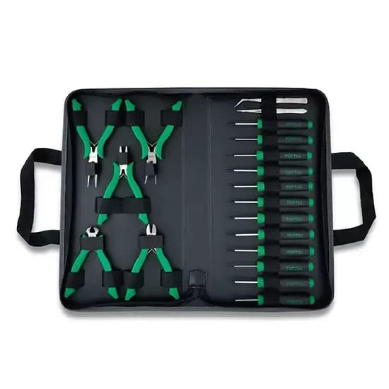 Juego de herramientas para electrónica 19 Pz.