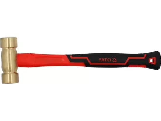 MARTILLO DE LATON CON MANGO DE FIBRA DE VIDRIO 1000G YATO