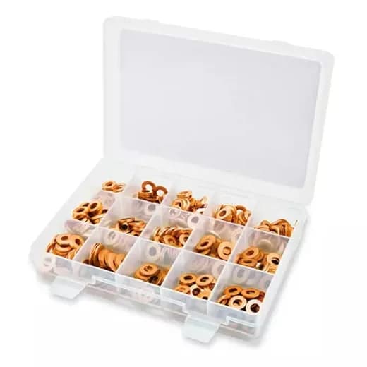 Kit de anillo de sellado de cobre para inyector de 450 piezas — foto 1 de 2