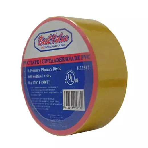 CINTA  ADHESIVA  AMARILLO 3/4X 9 mts