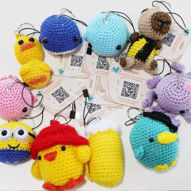 Llavero de crochet Nuestras Manos G