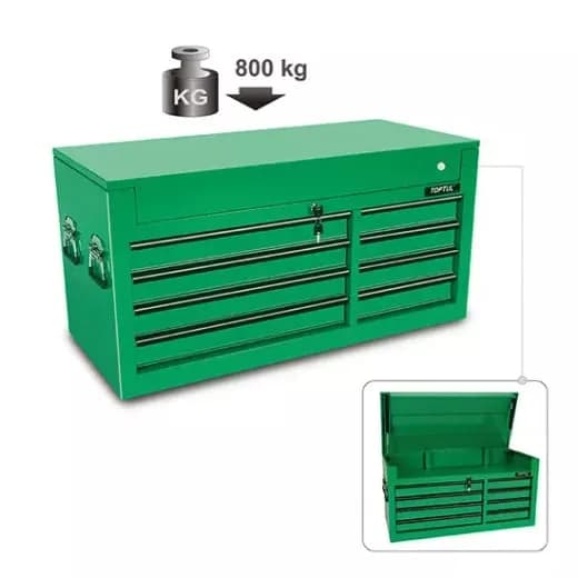 Caja Herramienta TT 8 Gavetas Vacia Verde