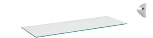 Repisa Recta De Vidrio 0,8X15X60