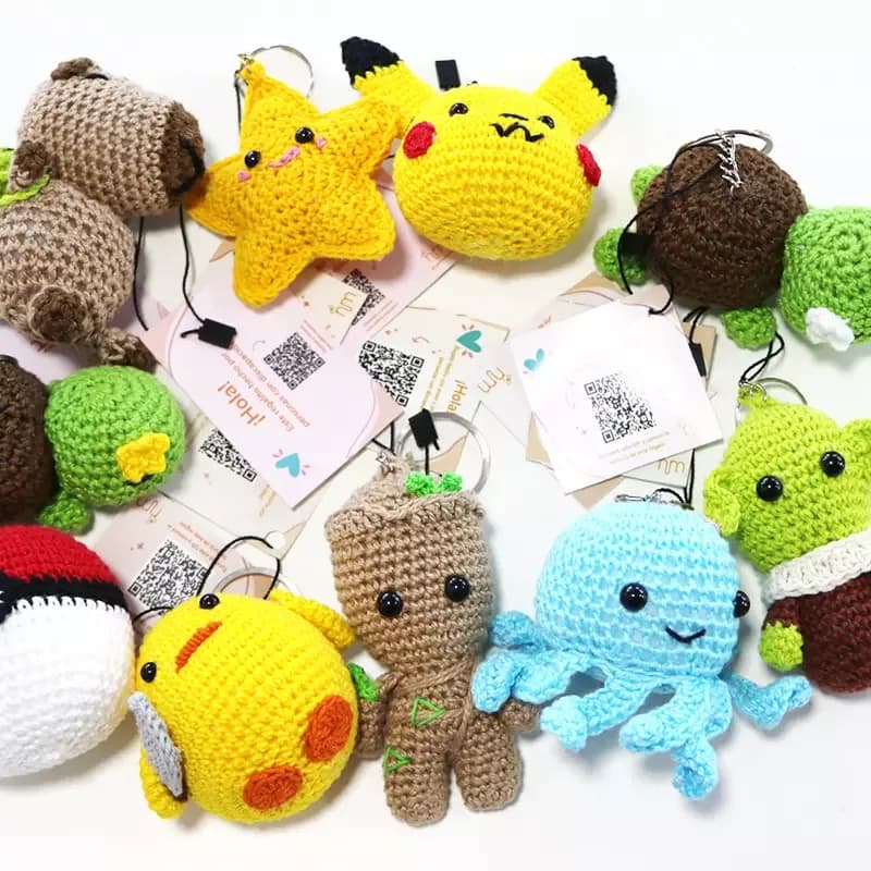 Llavero de crochet Nuestras Manos M
