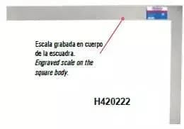 Escuadra 40 cm x 60 cm de Aluminio | Best Value