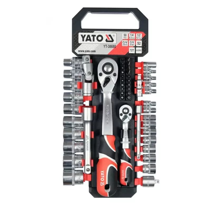 JUEGO DE LLAVES TUBO YATO 50 PIEZAS