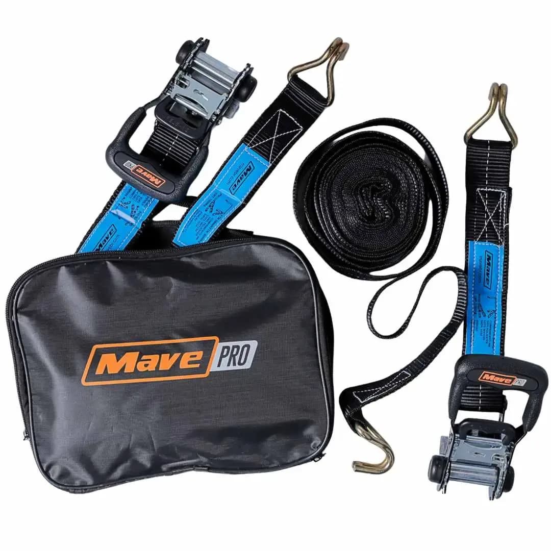 KIT 02 CONJUNTOS DE CORREA Y TRINQUETE 1500KG 40MM 3M S TRAVA MAVE PRO
