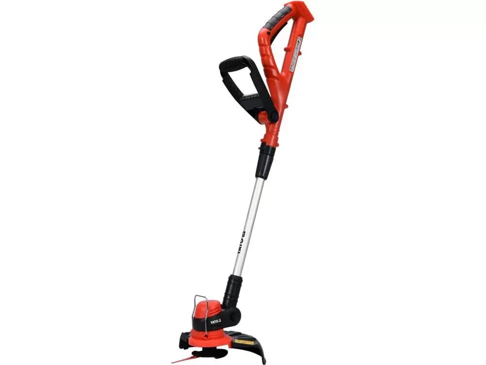 BORDEADORA 18V, 30 CM, CABEZALES DE CUCHILLA Y HILO YATO SIN BATERIA NI CARGADOR — foto 1 de 12