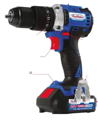 TALADRO PERCUTOR 1/2" 20V INALAMBRICO BEST VALUE