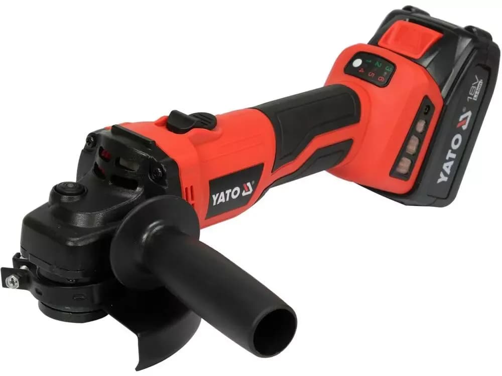 AMOLADORA ANGULAR 18V YATO, 125 MM, 3000-8500 MIN - CON DOS BATERIA Y CARGADOR