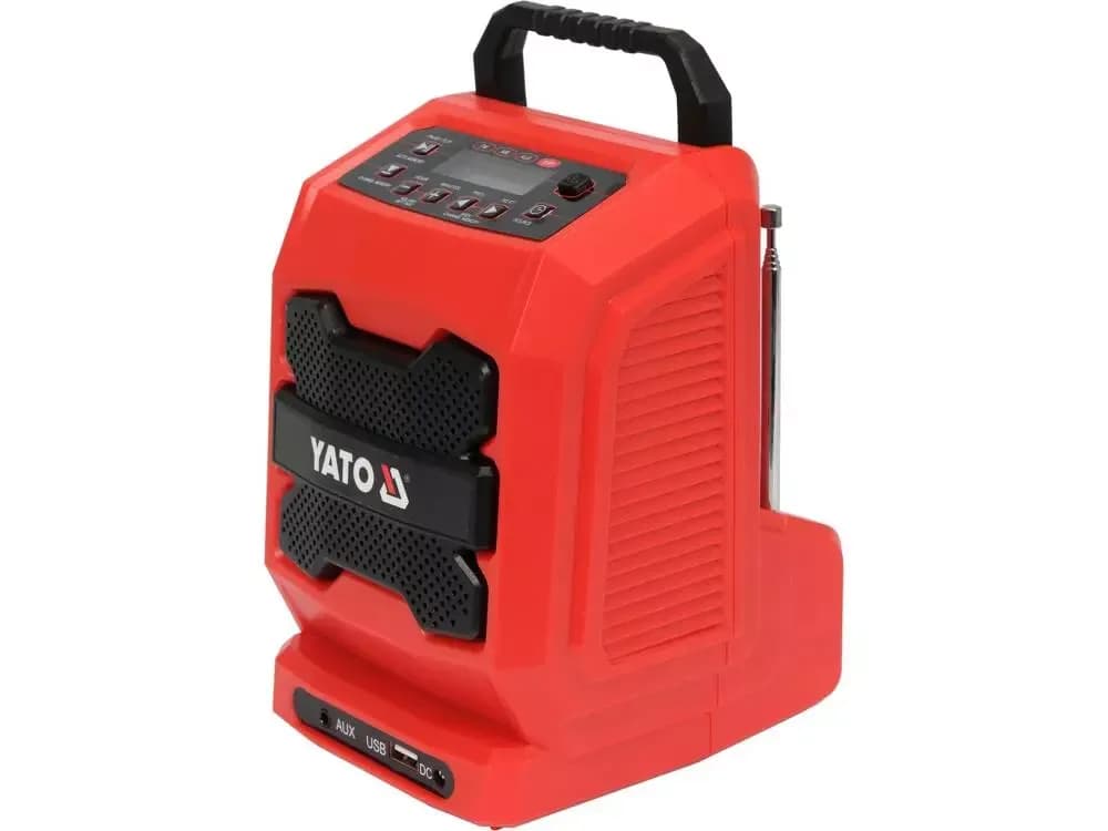 RADIO DE TRABAJO 18V INALÁMBRICA Y AC/DC YATO SIN BATERIA NI CARGADOR