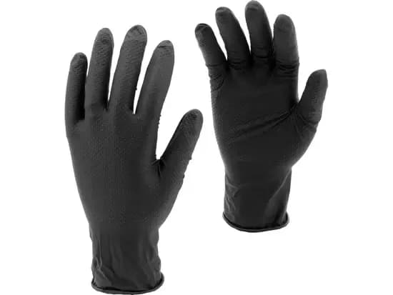 Guantes De Nitrilo Reforzados Mecánico Taller Texturados 50pzs 2XL