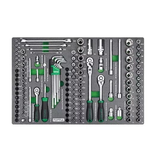 Juego de Tubos y Criquet para carro TT 128 Pz 1/4" y 3/8"