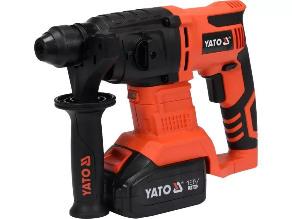 TALADRO DE IMPACTO CON MARTILLO ROTATIVO INALAMBRICO YATO CON 1 BATERIA DE 3,0 AH + CARGADOR
