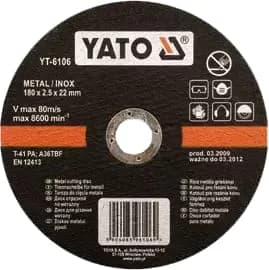 Disco de corte acero inoxidable YATO