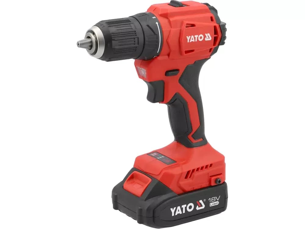 TALADRO ATORNILLADOR INALAMBRICO 18V 45N YATO CON BATERIA Y CARGADOR
