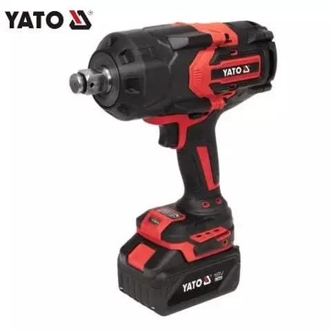 PISTOLA DE IMPACTO A BATERÍA YATO 1" SIN ESCOBILLAS 18 V CON BATERIA Y CARGADOR