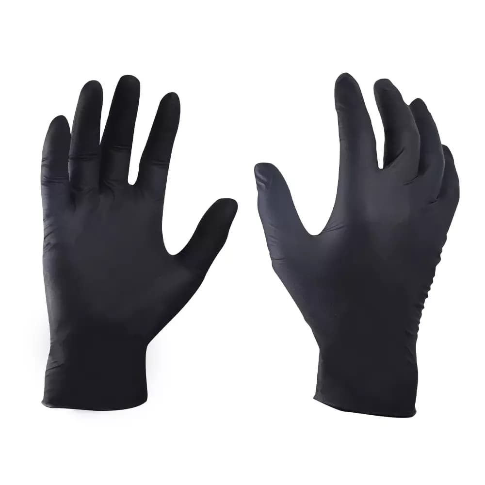 Guantes Nitrilo GE desechables Tamaño M - NEGRO — foto 1 de 2
