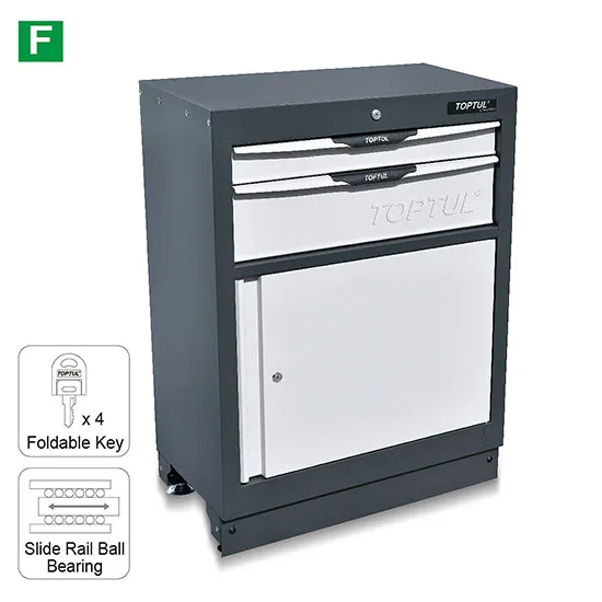 Gabinete con cajones y puerta