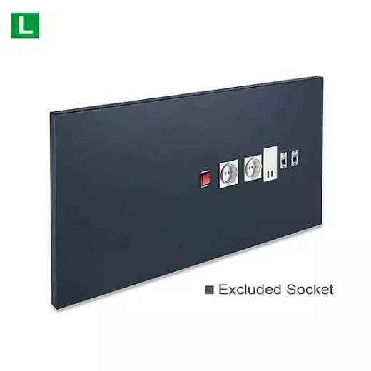 Panel para enchufes (sin enchufes)