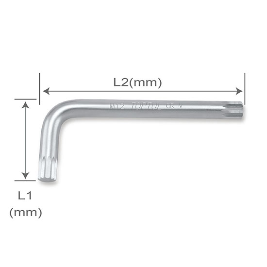 Llave L Multidentada M6      