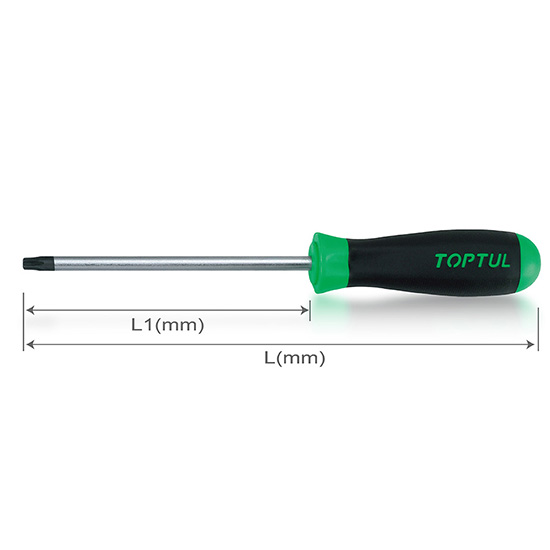 Destornillador torx seguridad t10 x 3 pulg