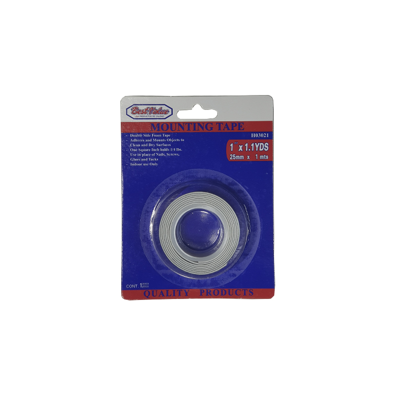 Cinta pega  doble 25mm x 1mts  Best Value