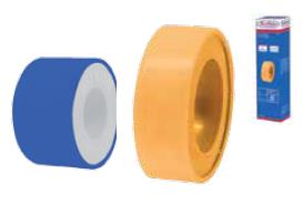 Teflon 25mm X 15mtrs 0.2GR Naranja/Blanco