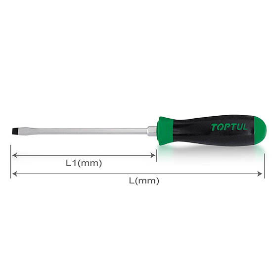 PROMELSA: Destornillador plano L=100mm 3mm bicomponente