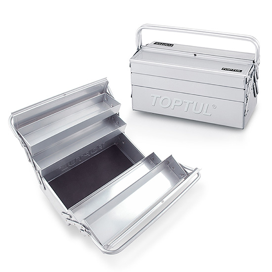 Caja Herramientas 5 Gavetas Vacia Gris  