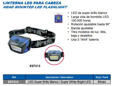 Linterna Led Para Cabeza 3 BAT  