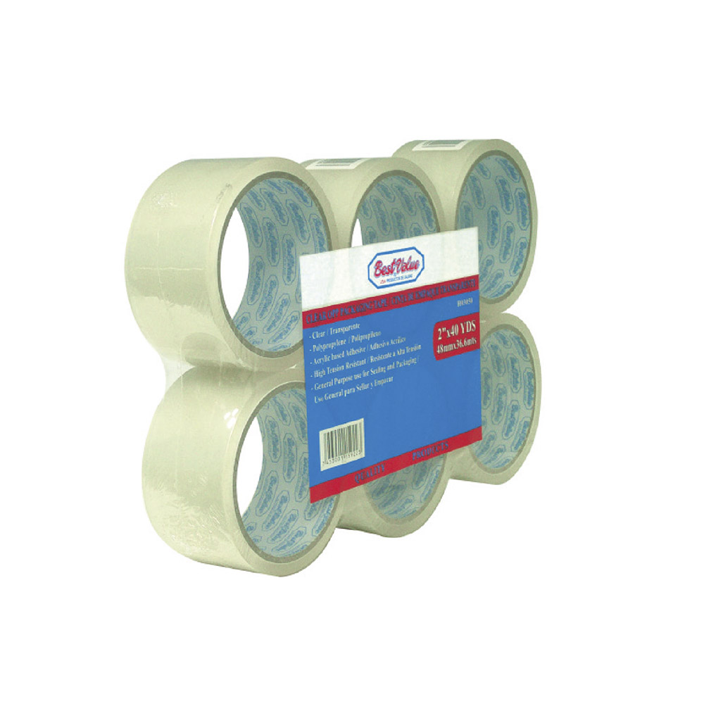 Cinta De Embalaje Transparente 48mm X 36.6Mts