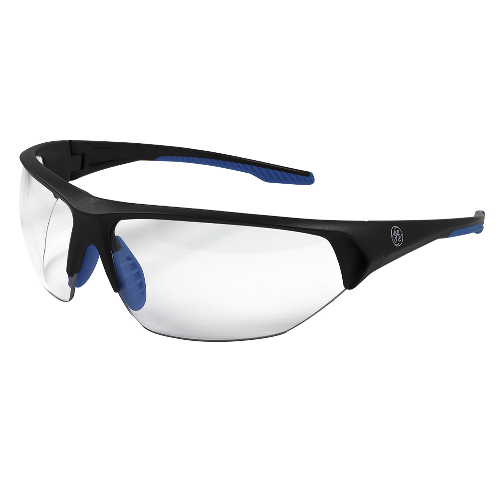 Lentes De Seguridad Negro /Azul Transp AE