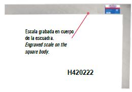 Escuadra 40 cm x 60 cm de Aluminio | Best Value