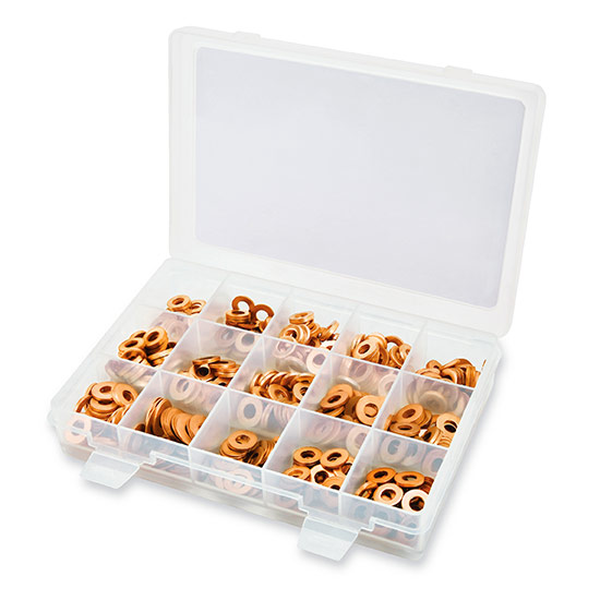 Kit de anillo de sellado de cobre para inyector de 450 piezas
