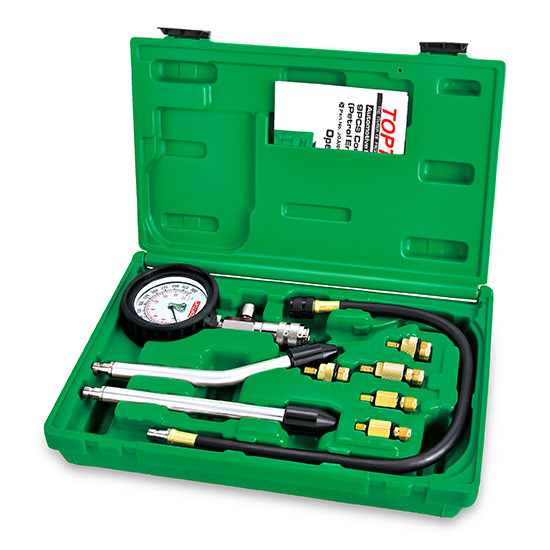 Kit de comprobador de compresión de 9 piezas Toptul (motor de diesel)