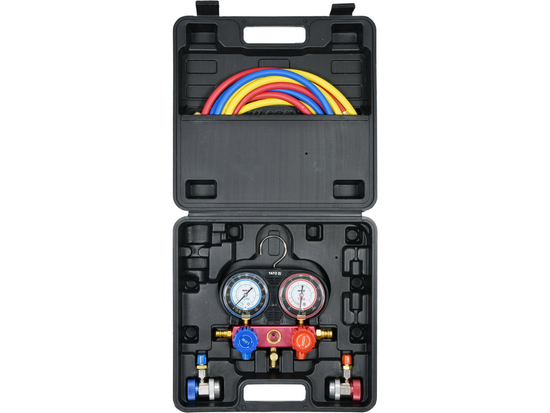 KIT DE MANOMETRO PARA SISTEMAS PARA AIRE ACONDICIONADO YATO