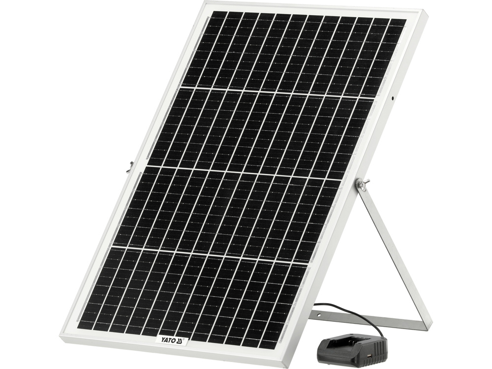 CARGADOR SOLAR Y DE COCHE YATO SISTEMA 18V 2A