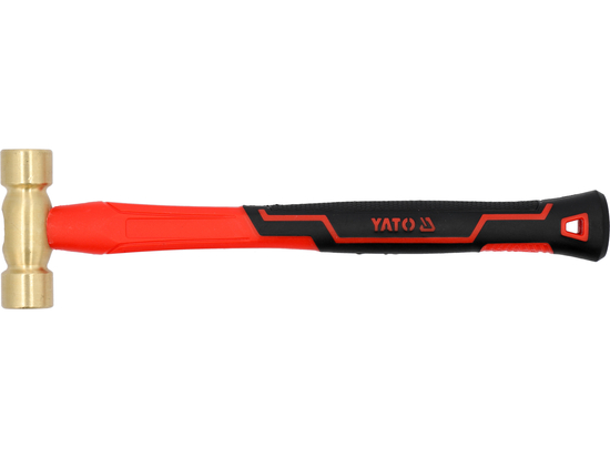MARTILLO DE LATON CON MANGO DE FIBRA DE VIDRIO 250G YATO